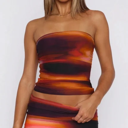 Women's summer contrast-color textured purple stripe long-sleeved top